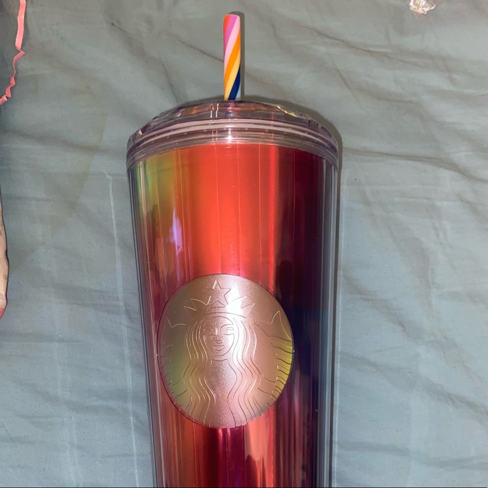 Starbucks Rainbow (pride month) dome tumbler